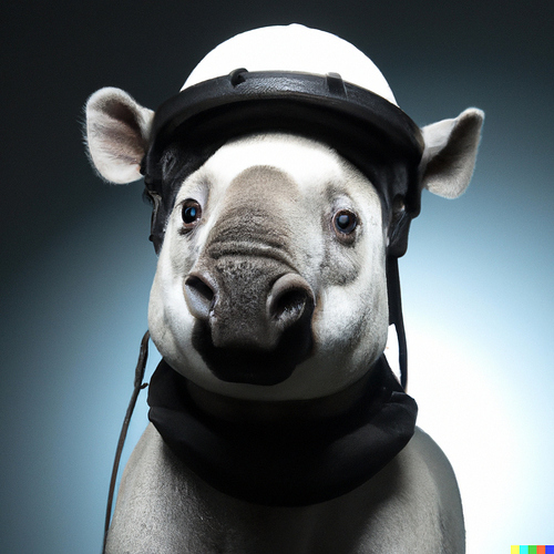 49%20-%20A%20close%20up%2C%20studio%20photographic%20portrait%20of%20a%20scared%20white%20tapir%20with%20helmet%2C%20backlit%20ears