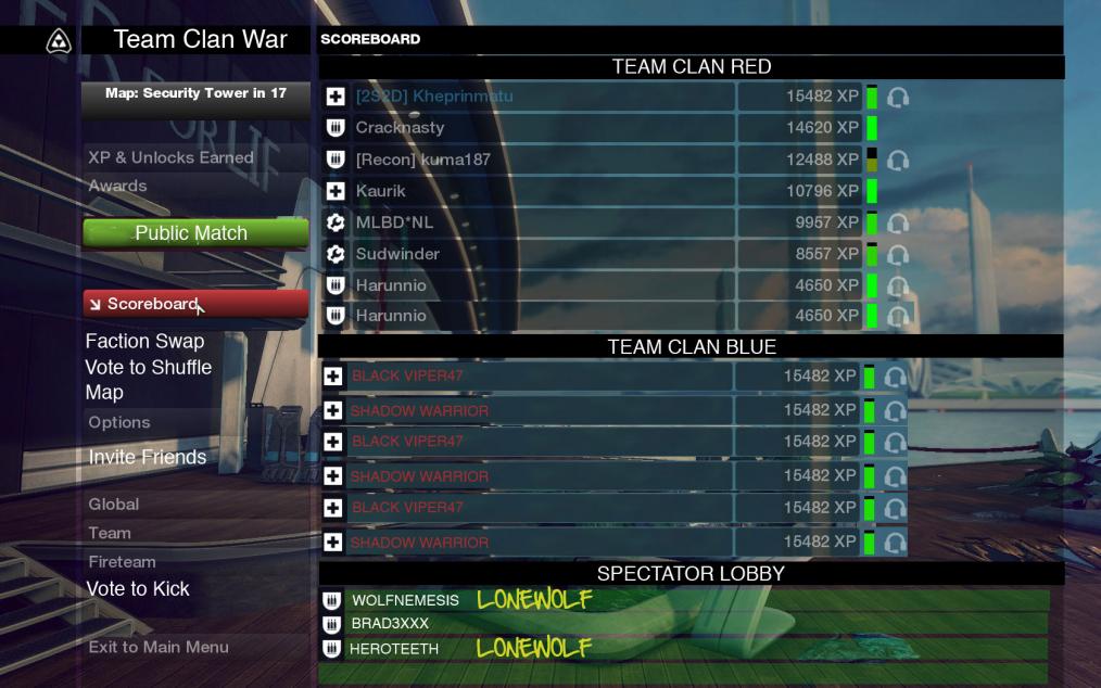 Fireteam matchmaking bot
